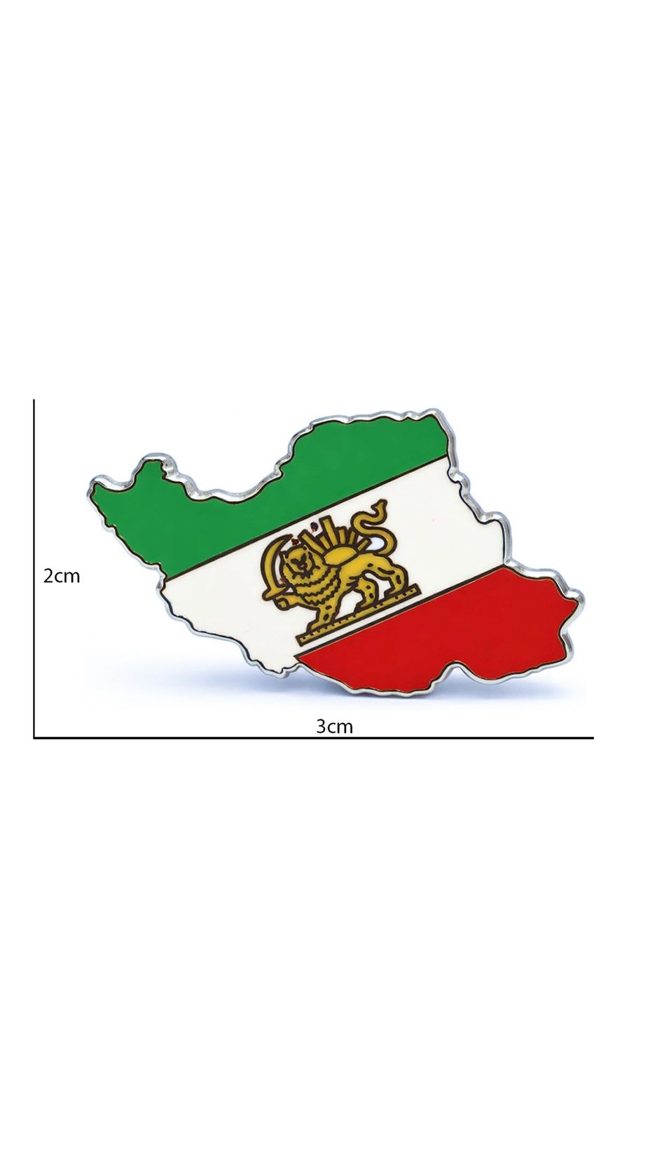 Iran Lion and Sun Lapel Pins 925 Sliver Shir Khorshid Pahlavi Brooch Ancient Iranian Persian Jewelry, - Image 3