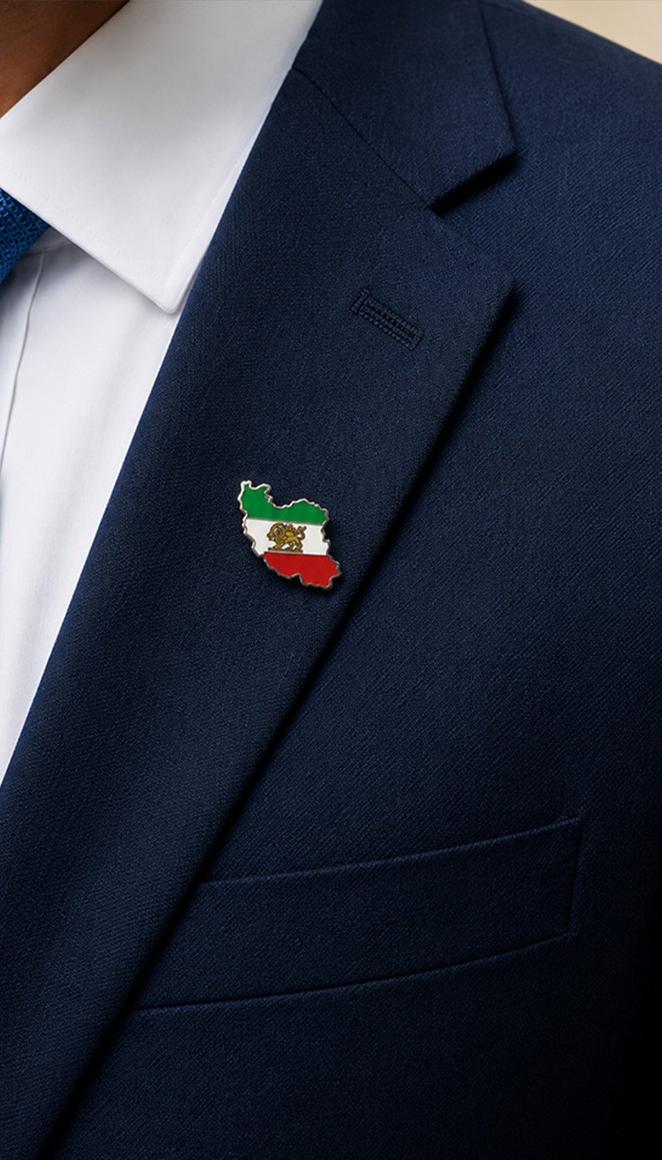 Iran Lion and Sun Lapel Pins 925 Sliver Shir Khorshid Pahlavi Brooch Ancient Iranian Persian Jewelry,
